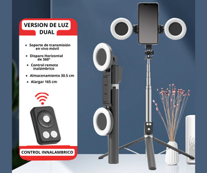 SOPORTE, PALO SELFIE y TRIPODE EN UNO – ¡Llévalo a Todas Partes!